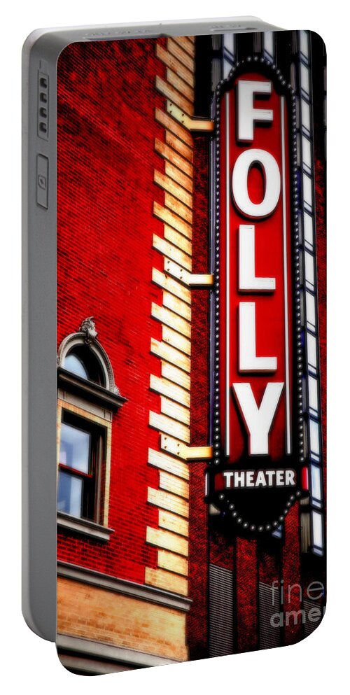 Folly Portable Battery Charger featuring the photograph Folly Theater by Lynn Sprowl