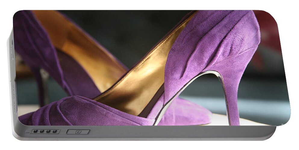 Shoes Portable Battery Charger featuring the photograph For the love of shoes ..take 2 by Lynn England