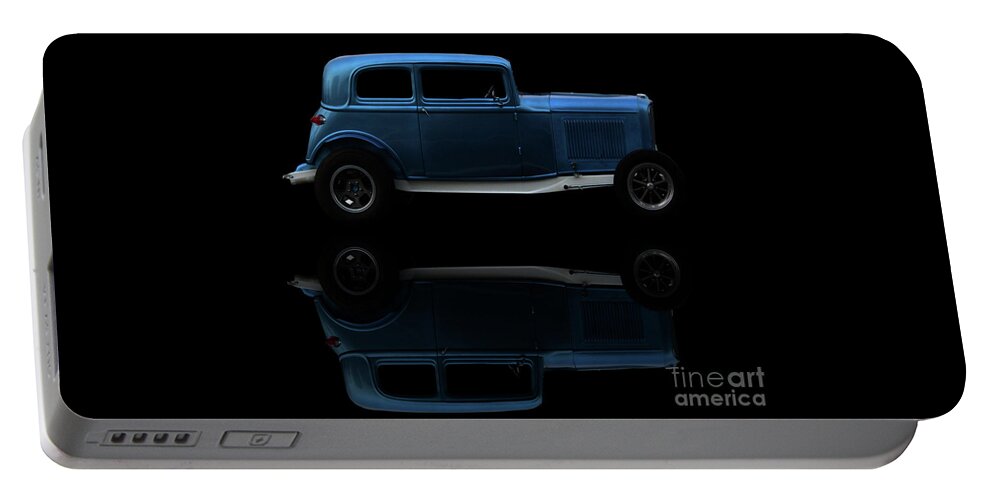 Car Portable Battery Charger featuring the photograph Ford Hot Rod Reflection by Stephen Melia