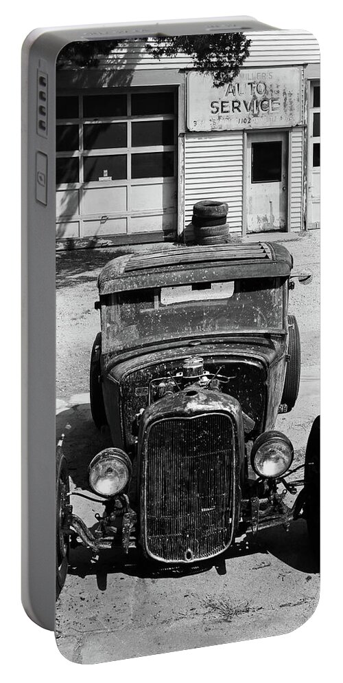 Hot Rod Portable Battery Charger featuring the photograph Ford Low-Boy by Christopher McKenzie