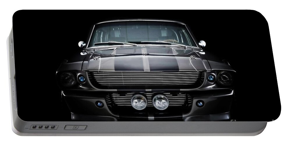 Ford Portable Battery Charger featuring the digital art Ford Shelby GT500 by Airpower Art