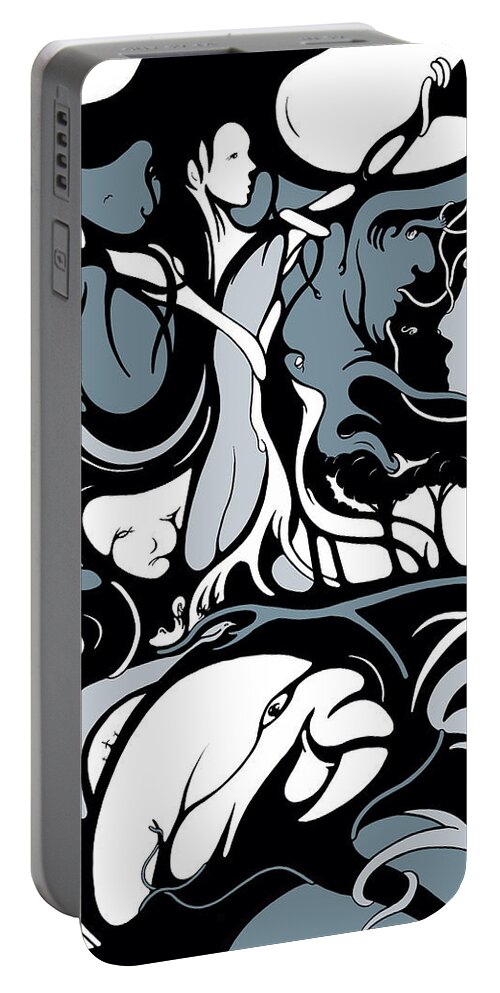 Female Portable Battery Charger featuring the digital art Foresight by Craig Tilley