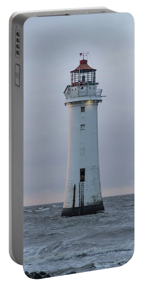 Beach Portable Battery Charger featuring the photograph Fort Perch Lighthouse by Spikey Mouse Photography
