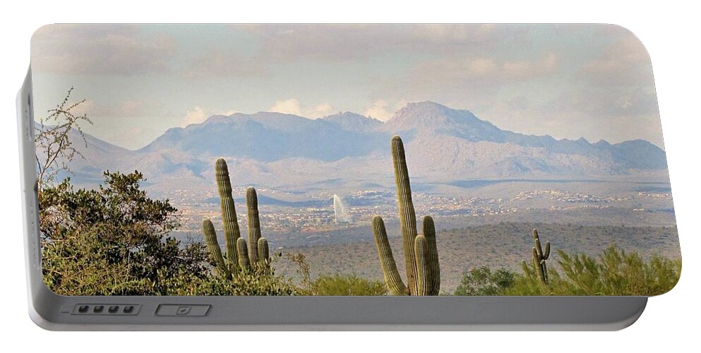 Fountain Hills Portable Battery Charger featuring the photograph Fountain Hills Arizona by Marilyn Smith