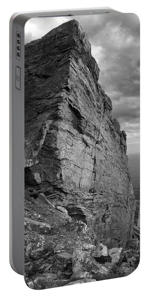 Photography By Paul Davenport Portable Battery Charger featuring the photograph Fractured rocks at the The Chasms by Paul Davenport