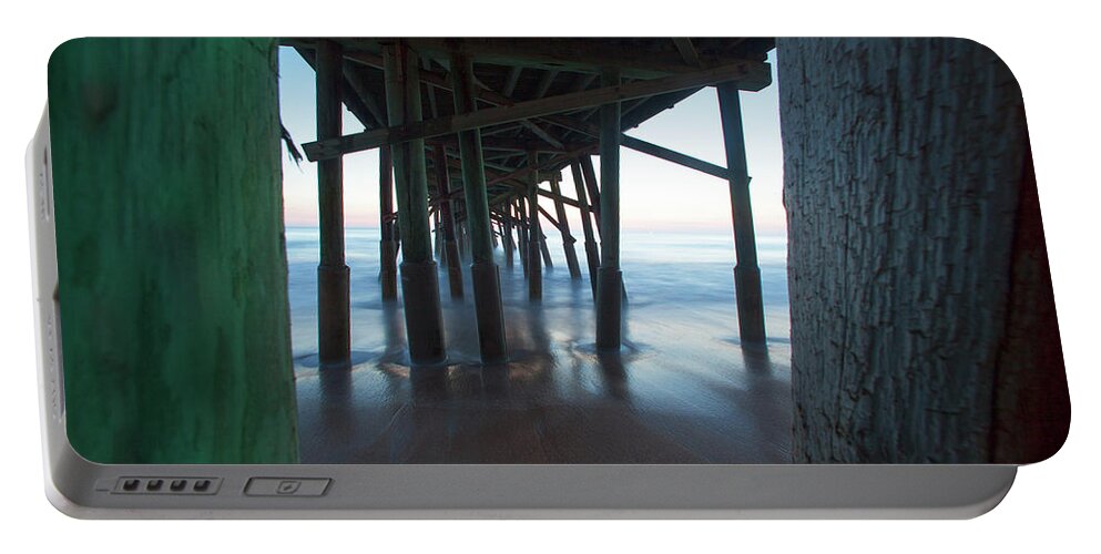 Pier Portable Battery Charger featuring the photograph Framed in the Shadows by Robert Och
