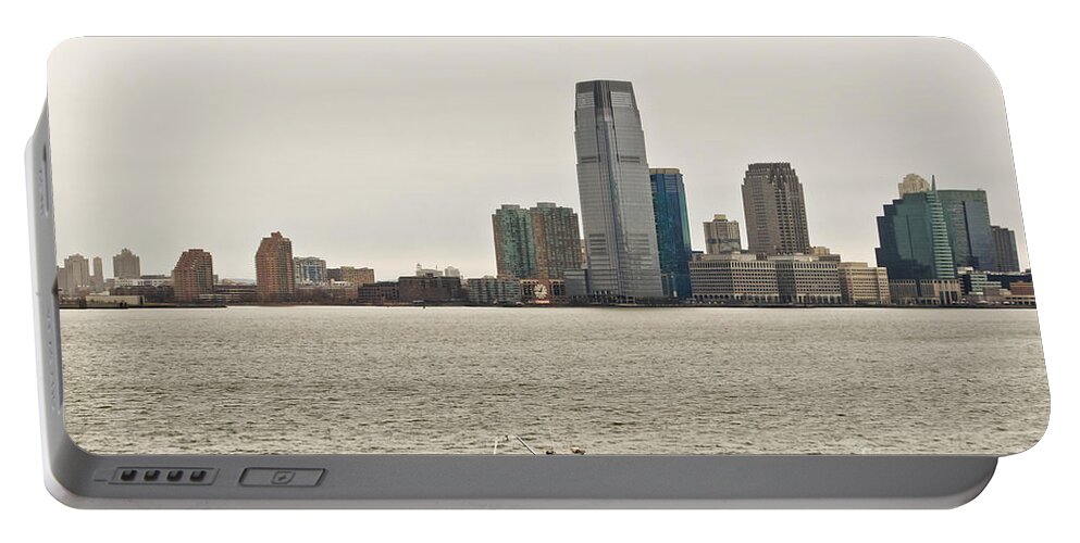 New York From Ferry Portable Battery Charger featuring the photograph Free from hustle and bustle by Elena Perelman
