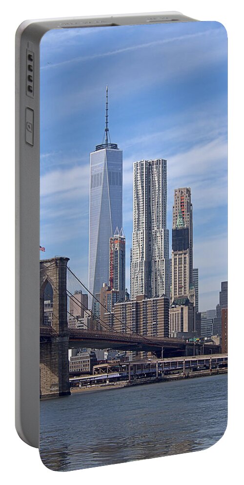 Wtc Portable Battery Charger featuring the photograph Freedom Tower I I by Newwwman