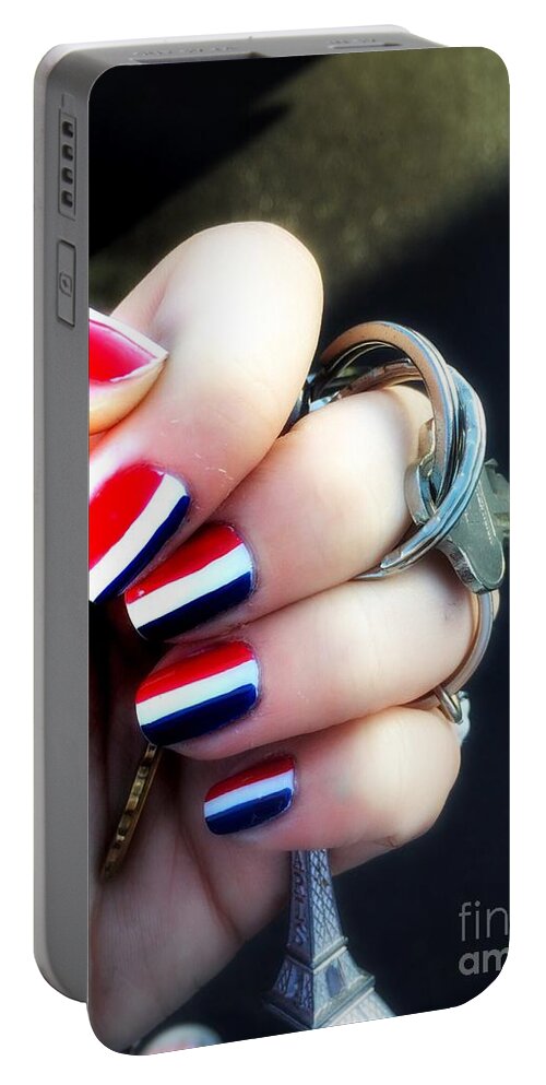 France Portable Battery Charger featuring the photograph Frenchy Nails by HELGE Art Gallery