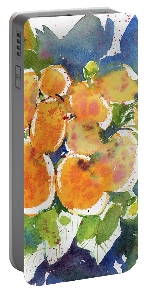 Watercolor Portable Battery Charger featuring the painting Fresh Pick No.56 by Sumiyo Toribe