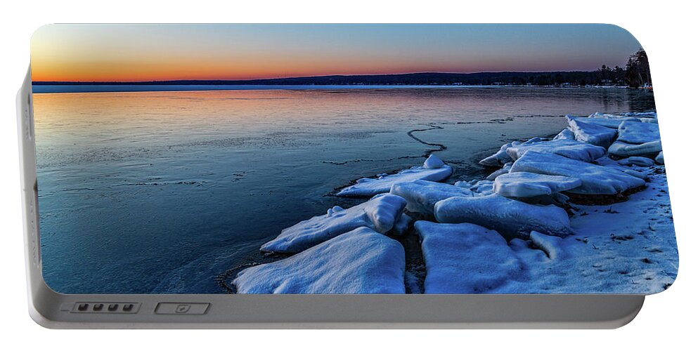 Higgins Lake Portable Battery Charger featuring the photograph Frozen in time by Joe Holley