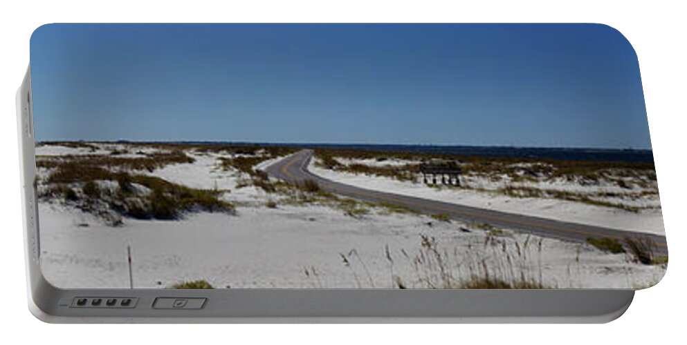 Panoramic Portable Battery Charger featuring the photograph Ft Pickens Area - Pensacola Florida by Anthony Totah