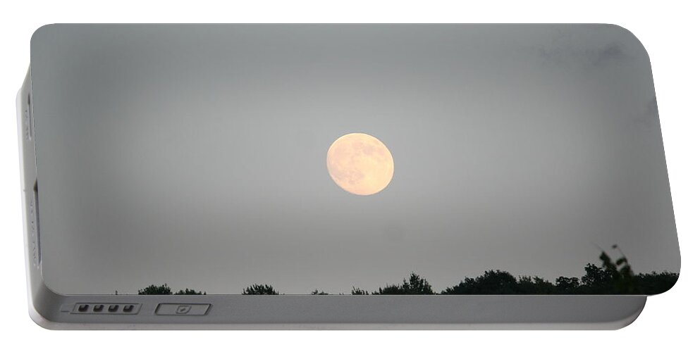  Portable Battery Charger featuring the photograph Full Moon Rising 2 by Aggy Duveen