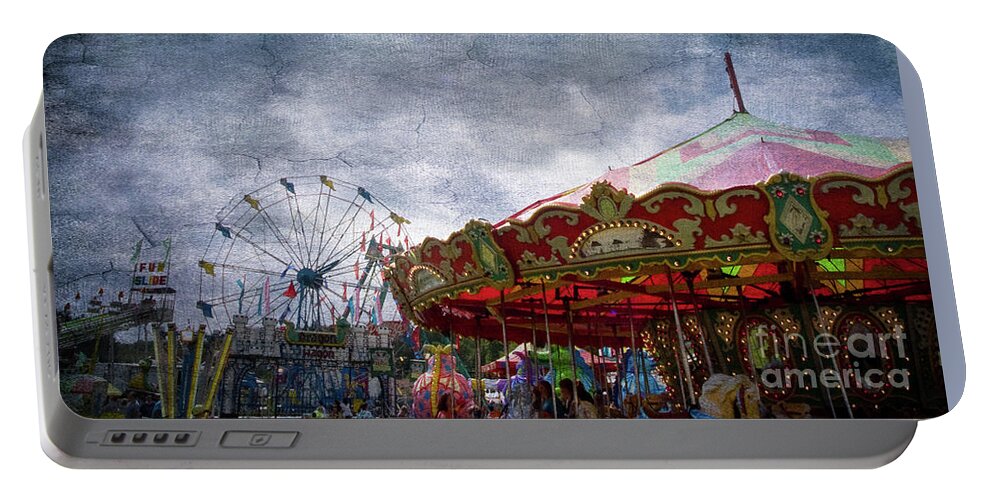 Northeast Portable Battery Charger featuring the photograph Fun At The Carnival by Dorothy Lee