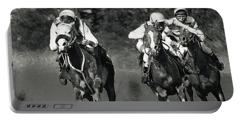 Horse Portable Battery Charger featuring the photograph Gambling Horses by Dimitar Hristov