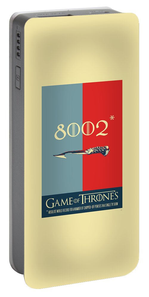 “in Stitches” Collection By Serge Averbukh Portable Battery Charger featuring the digital art Game of Thrones - 8002 by Serge Averbukh