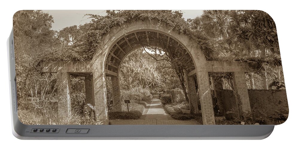 2017 Portable Battery Charger featuring the photograph Garden Arch by Darrell Foster