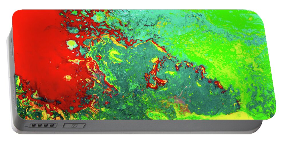 Garden Of Eden Portable Battery Charger featuring the painting Garden Of Eden - Biblical Abstract Painting by Modern Abstract