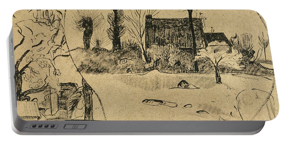 1888 Portable Battery Charger featuring the photograph GAUGUIN: PONT-AVEN, c1888 by Granger