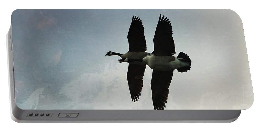  Portable Battery Charger featuring the photograph Geese by Elizabeth Harllee