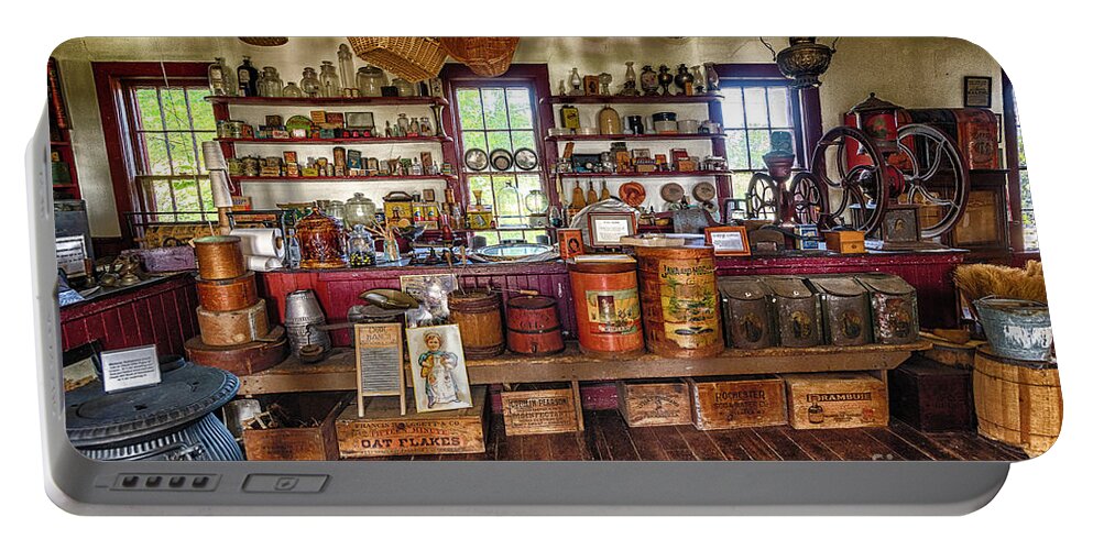 Museum Portable Battery Charger featuring the photograph General Store Alive by Joann Long