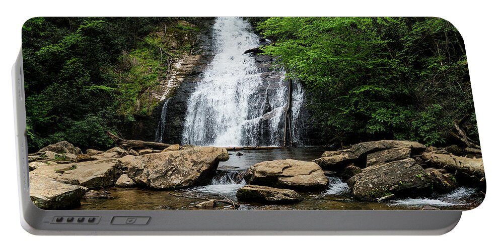 Georgia Portable Battery Charger featuring the photograph Gentle Waterfall 2 North Georgia Mountains by Lawrence S Richardson Jr
