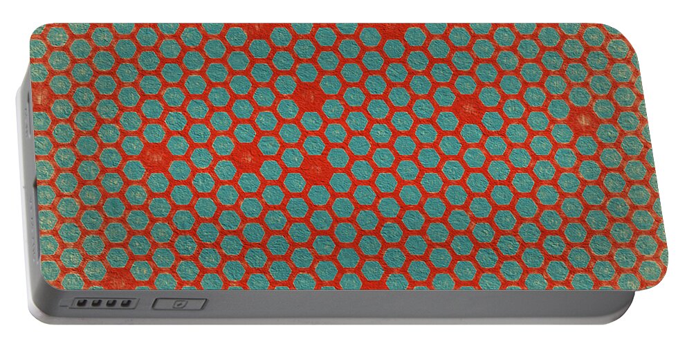 Abstract Portable Battery Charger featuring the digital art Geometric 2 by Bonnie Bruno