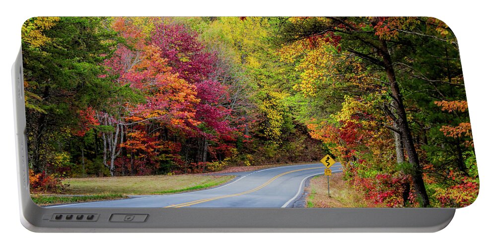 Fall Portable Battery Charger featuring the photograph Georgia Scenic Byway by Barbara Bowen