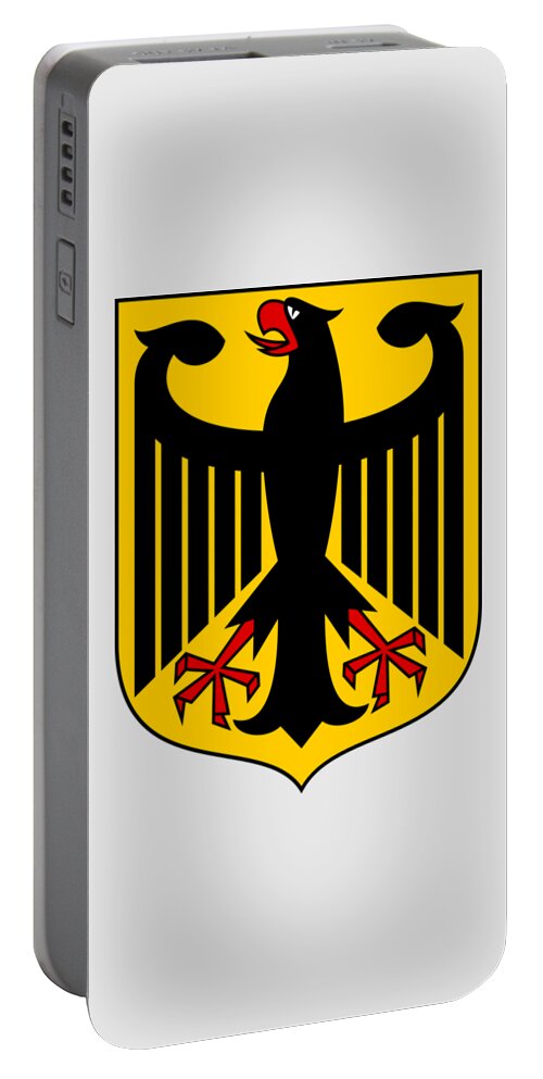 Germany Portable Battery Charger featuring the drawing Germany Coat of Arms by Movie Poster Prints