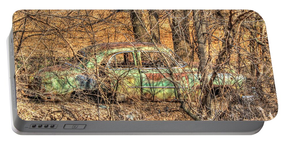 Car Portable Battery Charger featuring the photograph Get Away Car by J Laughlin