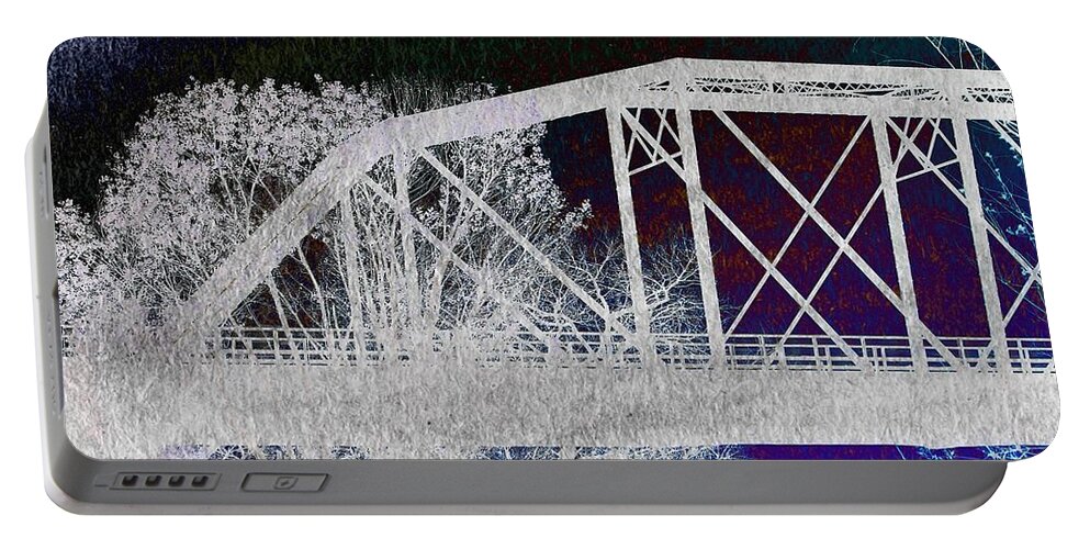 Featured Portable Battery Charger featuring the photograph Ghostly Bridge by Jenny Revitz Soper
