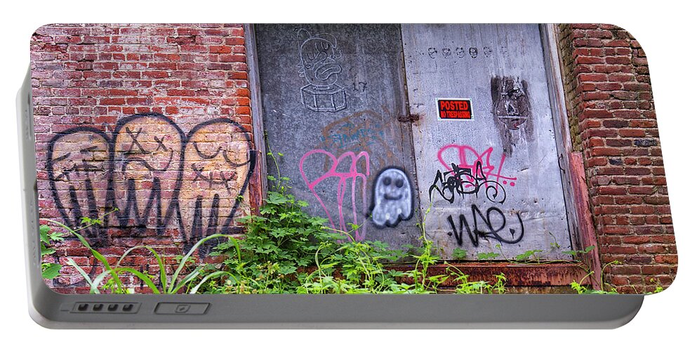 Graffiti Portable Battery Charger featuring the photograph Ghosts by Alan Raasch