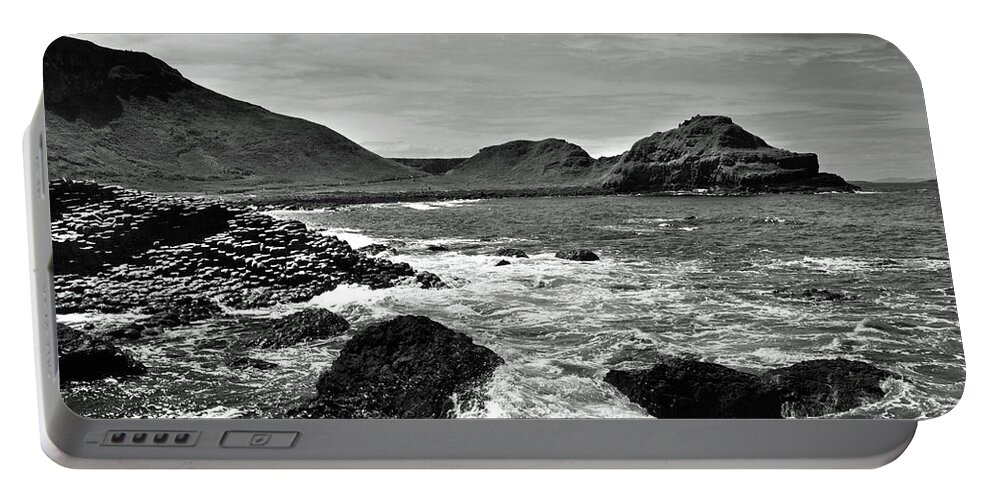 Giant's Causeway Portable Battery Charger featuring the photograph Giant's Causeway 5 by Terence Davis