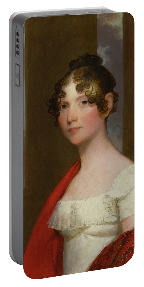 Gilbert Stuart (1755 - 1828) Portrait Of Mrs. James Smith Colburn (sarah Dunn Prince) Portable Battery Charger featuring the painting Gilbert Stuart by MotionAge Designs