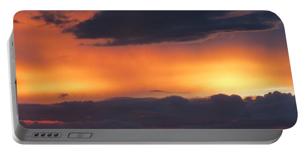 Clouds Portable Battery Charger featuring the photograph Glowing Clouds by Metaphor Photo