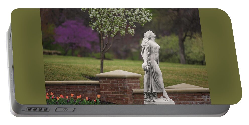 Spring Portable Battery Charger featuring the photograph Goddess of Spring by Don Spenner