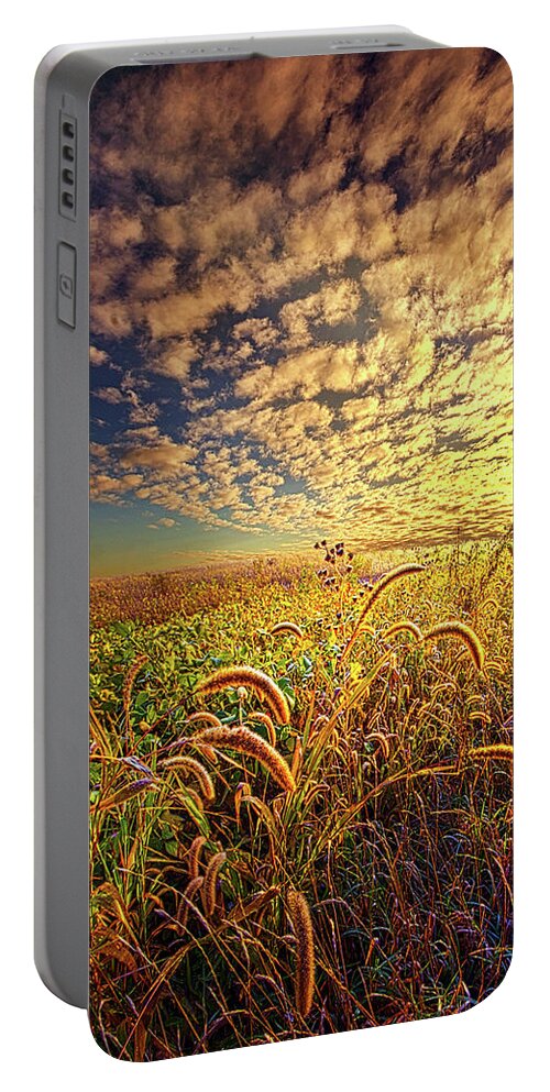 Clouds Portable Battery Charger featuring the photograph Going To Sleep by Phil Koch