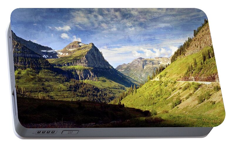 Glacier National Park Portable Battery Charger featuring the photograph Going To The Sun 2 by Marty Koch