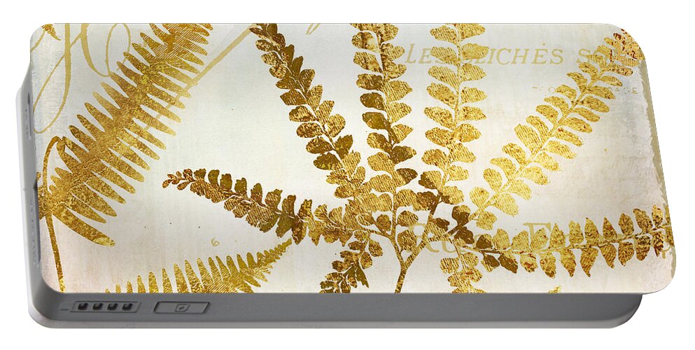 Ferns Portable Battery Charger featuring the painting Golda II by Mindy Sommers
