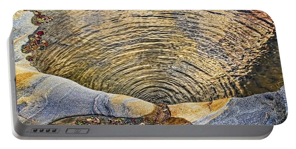 Golden Arcs Portable Battery Charger featuring the photograph Golden Arcs by Gary Holmes