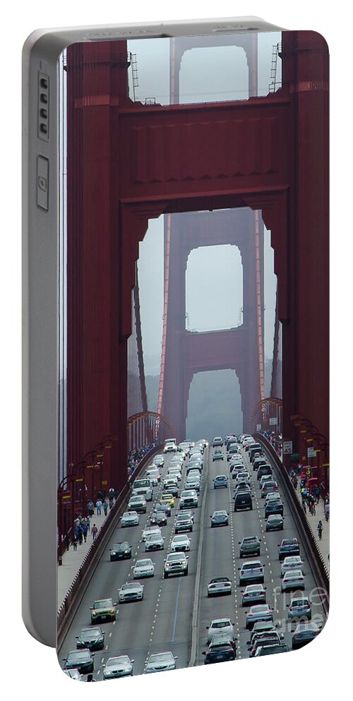 San Francisco Portable Battery Charger featuring the photograph Golden Gate Bridge, San Francisco by Andy Myatt