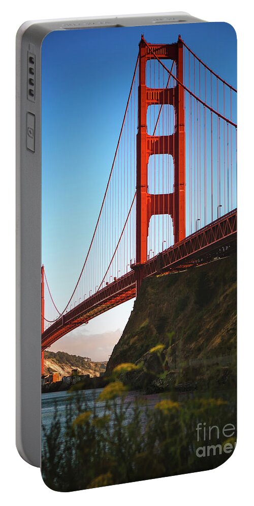 Sfo Portable Battery Charger featuring the photograph Golden Gate Bridge Sausalito by Doug Sturgess