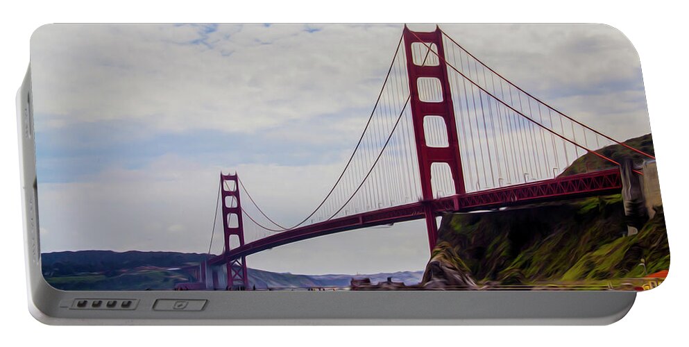 San Francisco Portable Battery Charger featuring the photograph Golden Gate Bridge by Stuart Manning