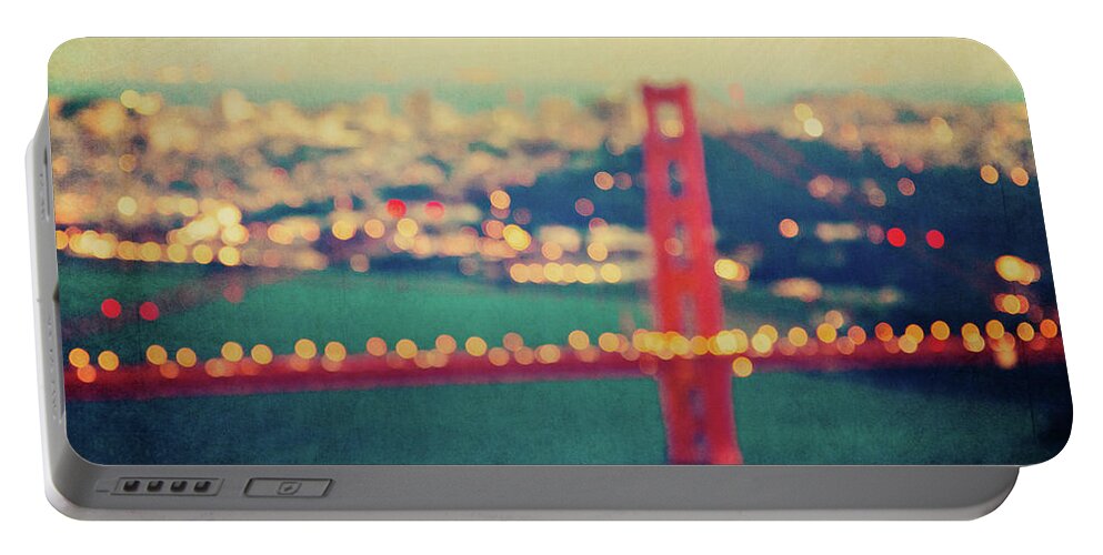 Golden Gate Bridge Portable Battery Charger featuring the photograph Golden Gate Dreams by Melanie Alexandra Price