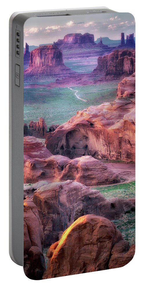 Sunrise Portable Battery Charger featuring the photograph Golden Hour by Nicki Frates