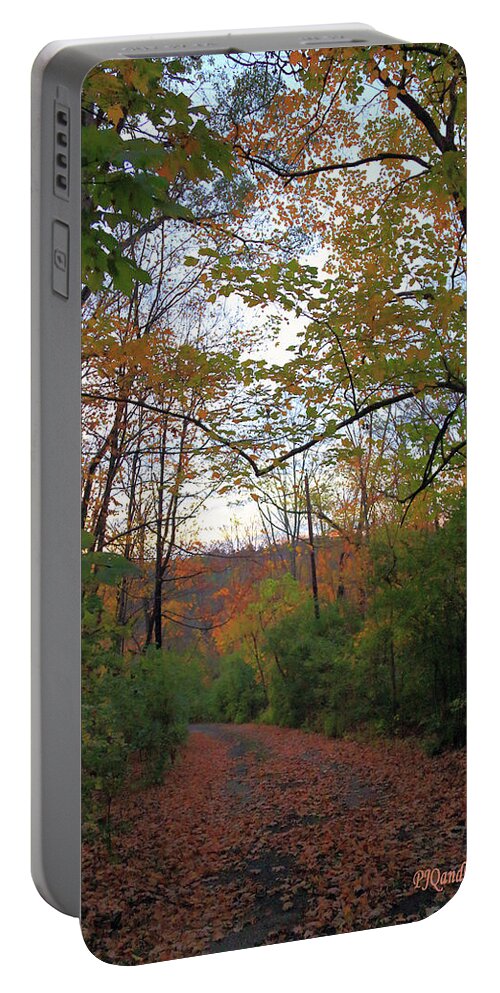 Golden Hour Of Autumn Portable Battery Charger featuring the photograph Golden Hour of Autumn by PJQandFriends Photography