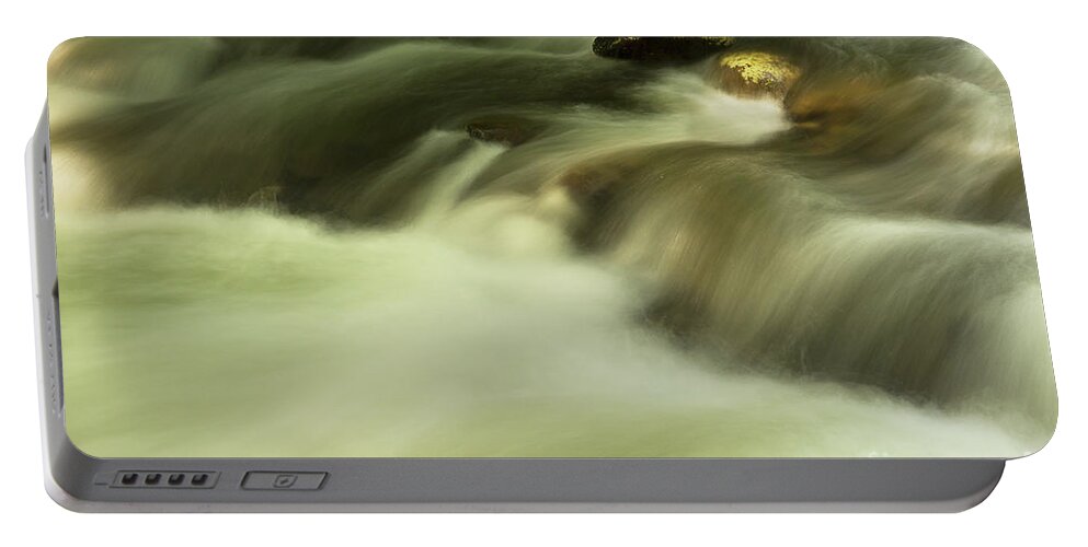River Portable Battery Charger featuring the photograph Golden River by Mike Eingle