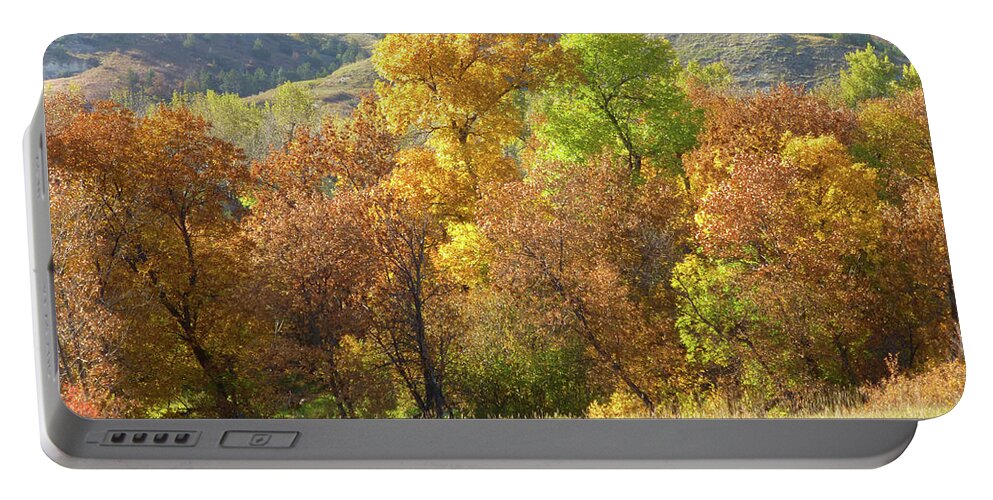 North Dakota Portable Battery Charger featuring the photograph Golden September by Cris Fulton