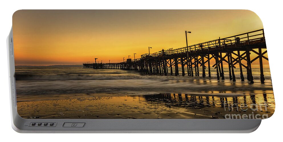 Goleta Sunset Portable Battery Charger featuring the photograph Goleta Sunset by Mitch Shindelbower