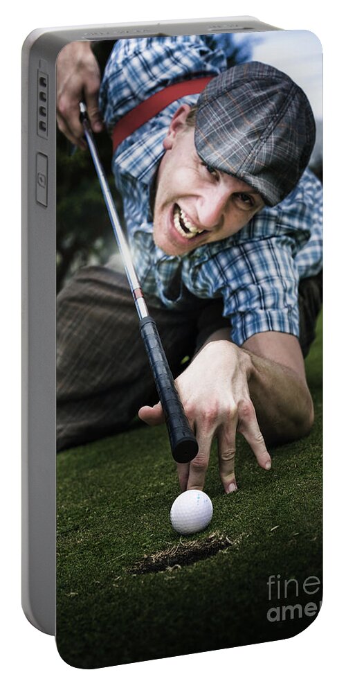 Snooker Portable Battery Charger featuring the photograph Golf Or Pool by Jorgo Photography